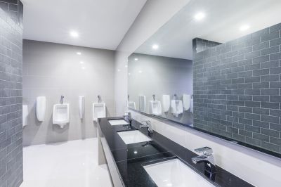 Bathroom featuring smart fixtures